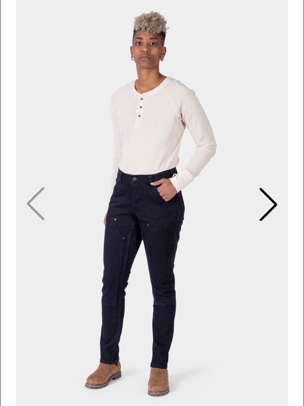Women's Black Slim Utility Jeans